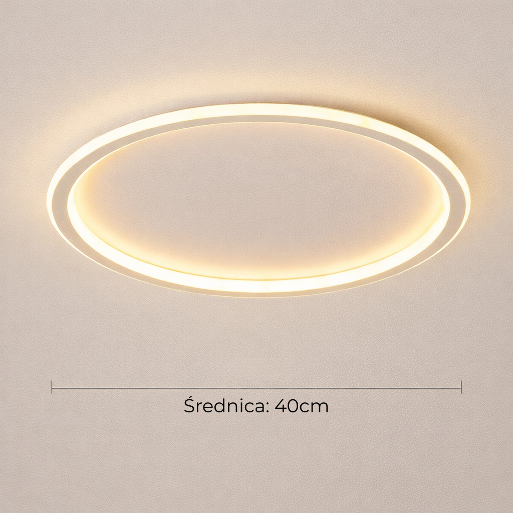 Lampa sufitowa LED z pilotem – regulacja barwy i jasności