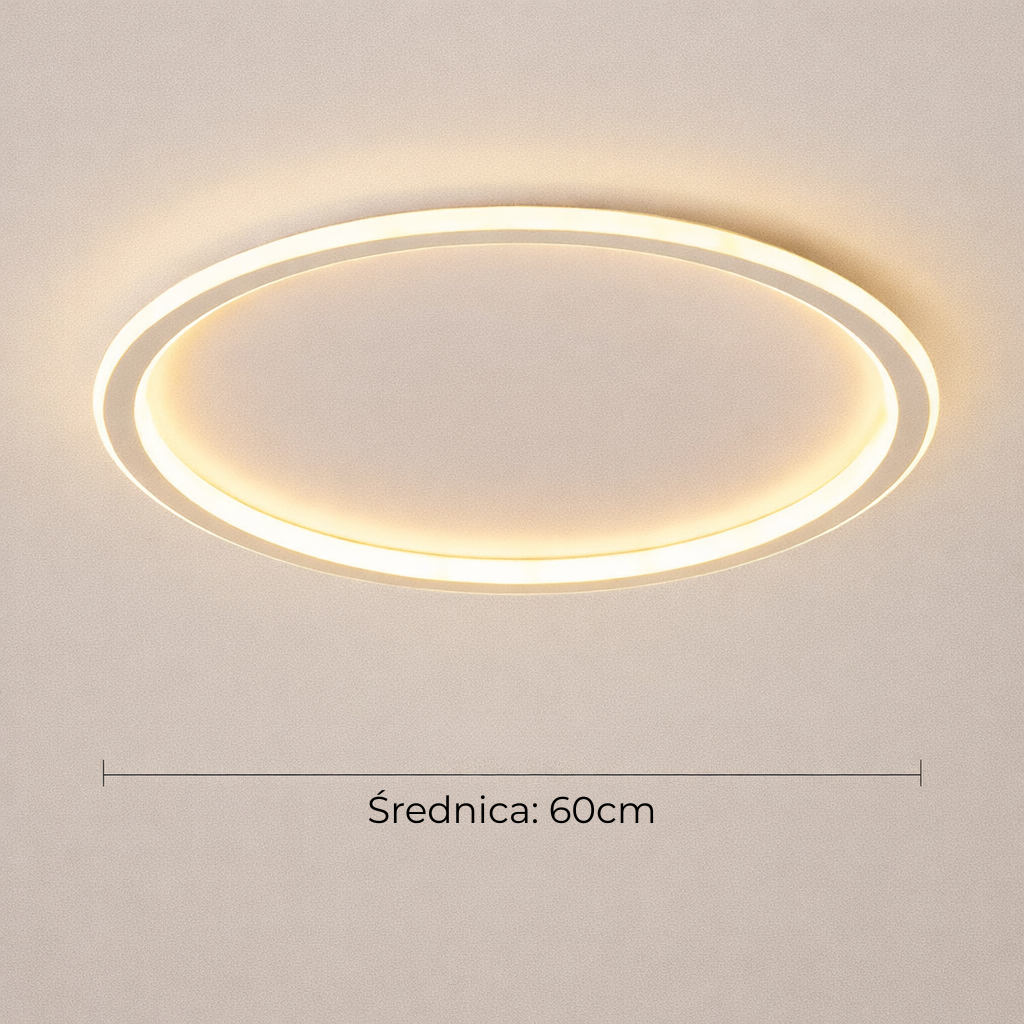 Lampa sufitowa LED z pilotem – regulacja barwy i jasności