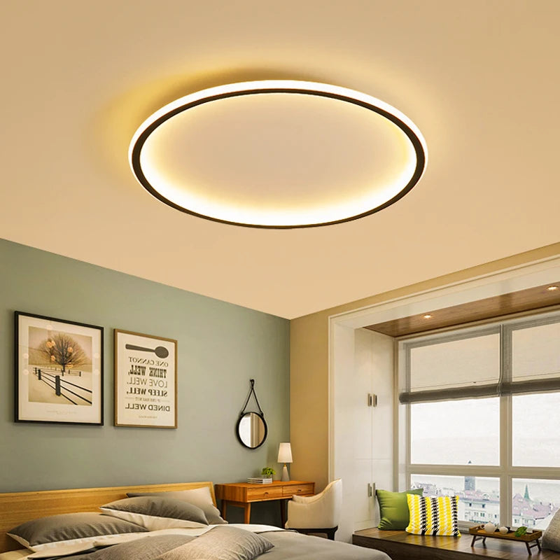 Lampa sufitowa LED z pilotem – regulacja barwy i jasności