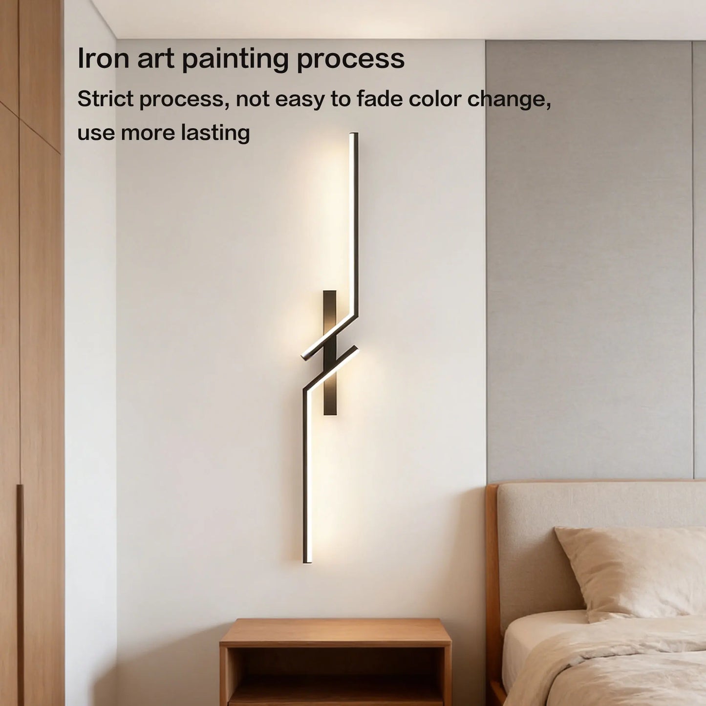 Minimalistyczny kinkiet LED – listwa ścienna do salonu i sypialni