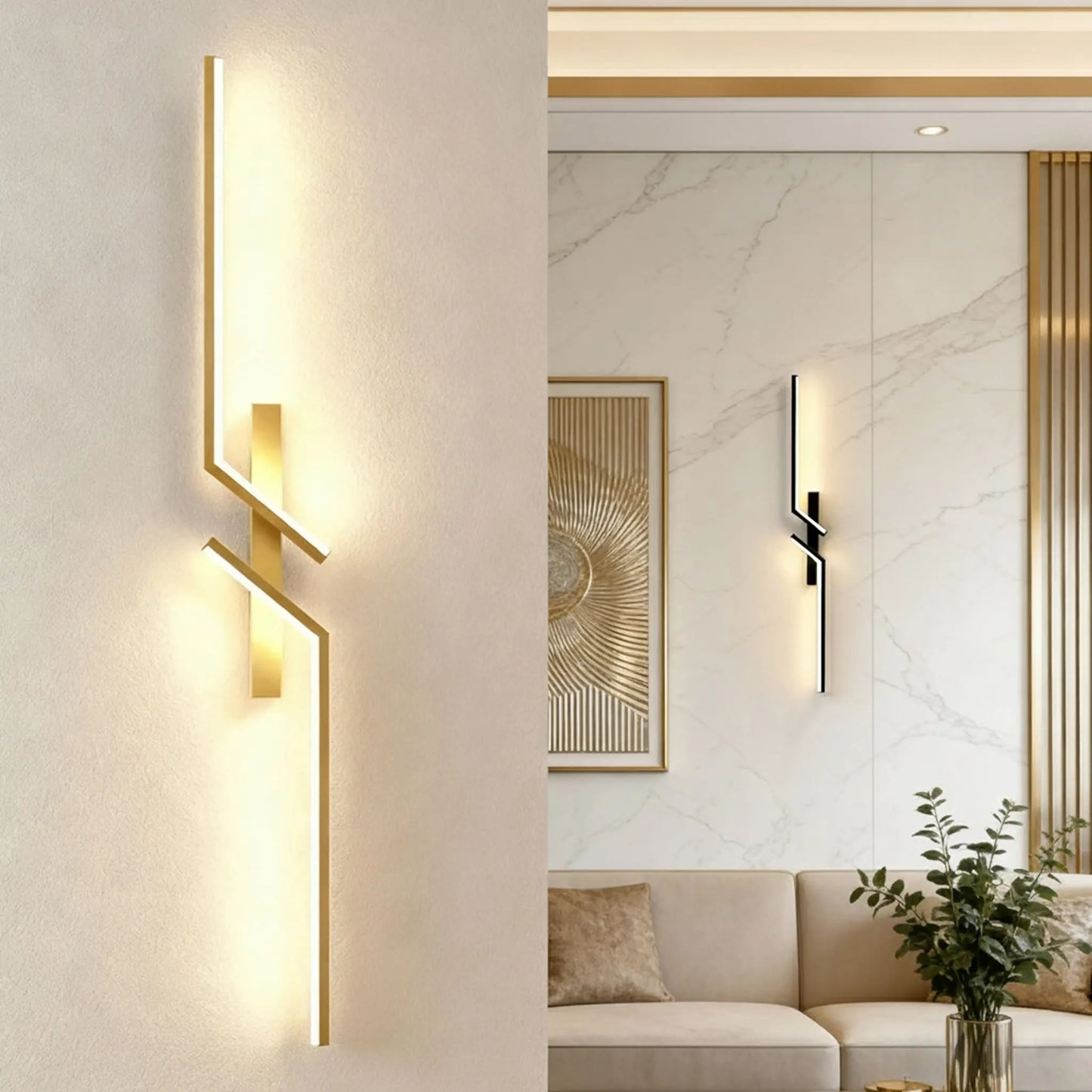Minimalistyczny kinkiet LED – listwa ścienna do salonu i sypialni