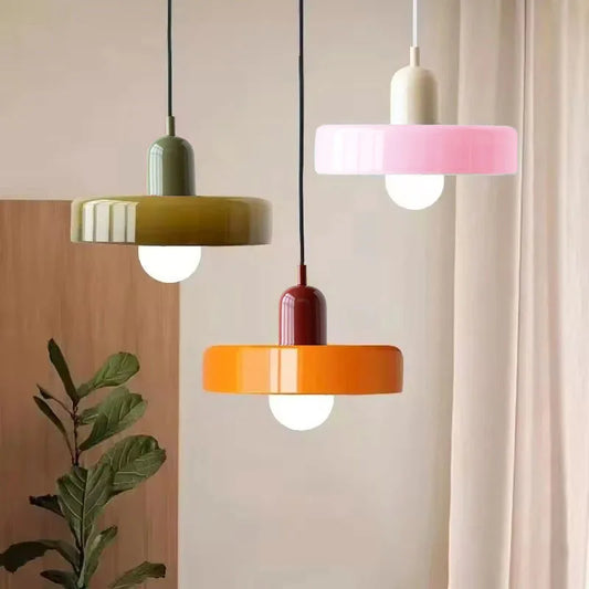Szklana lampa wisząca Nordic Retro – do salonu i jadalni