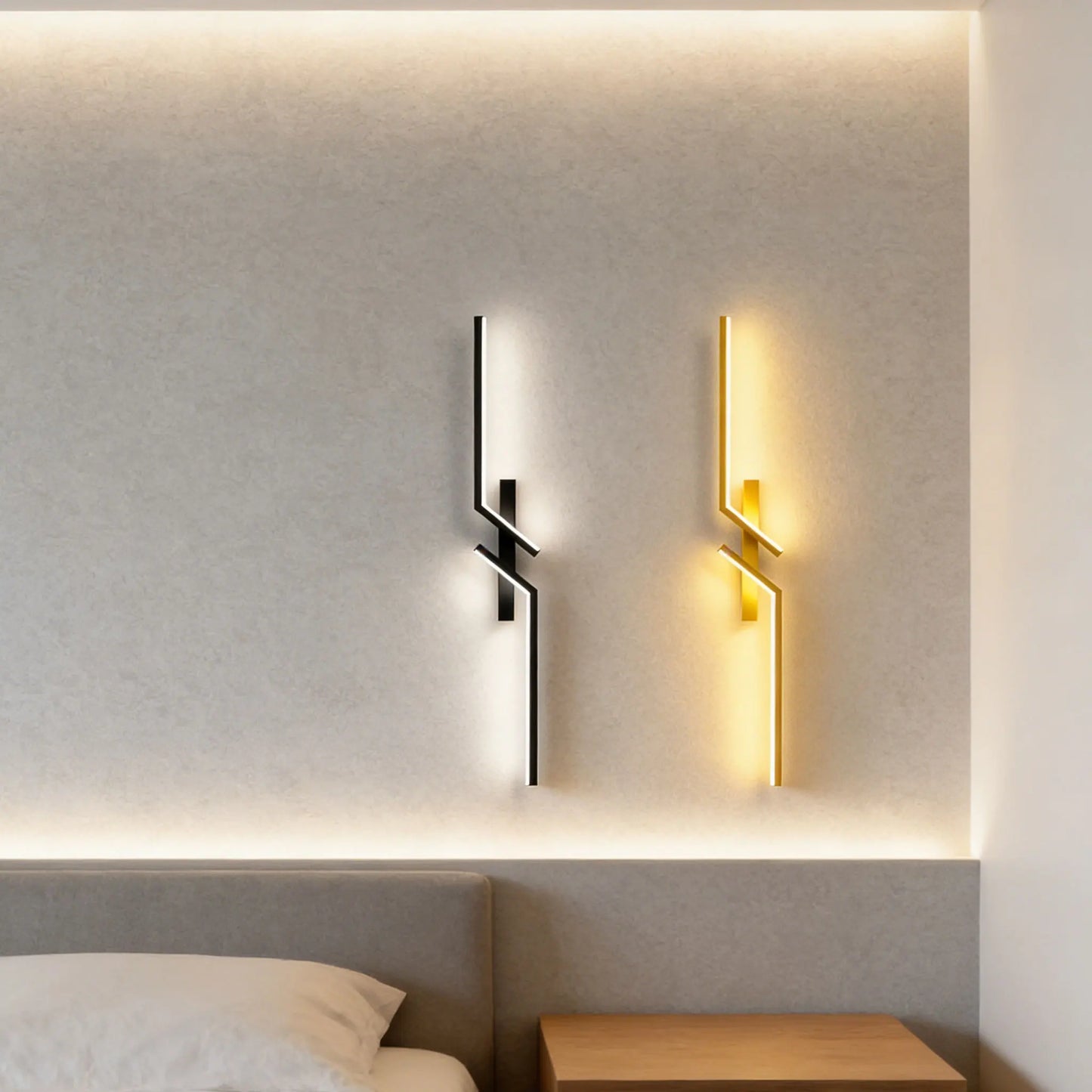 Minimalistyczny kinkiet LED – listwa ścienna do salonu i sypialni