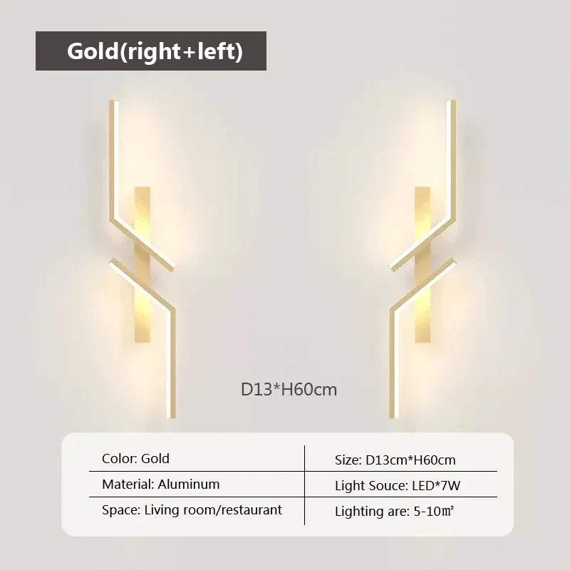 Minimalistyczny kinkiet LED – listwa ścienna do salonu i sypialni