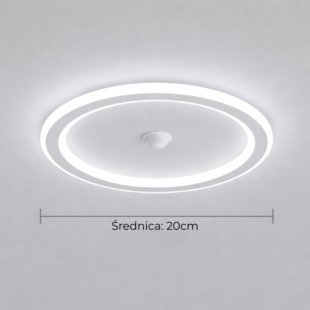 Inteligentna lampa sufitowa LED z czujnikiem ruchu