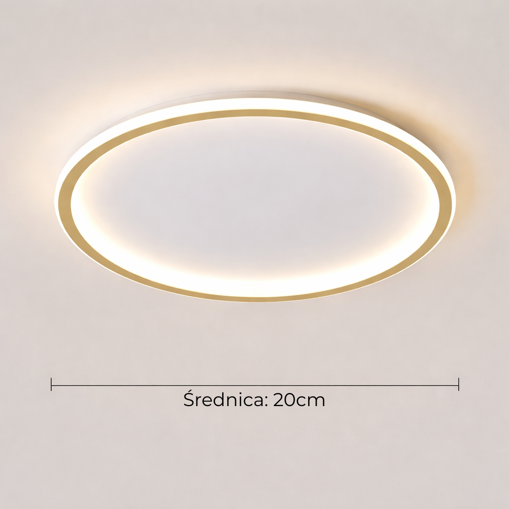 Lampa sufitowa LED z pilotem – regulacja barwy i jasności