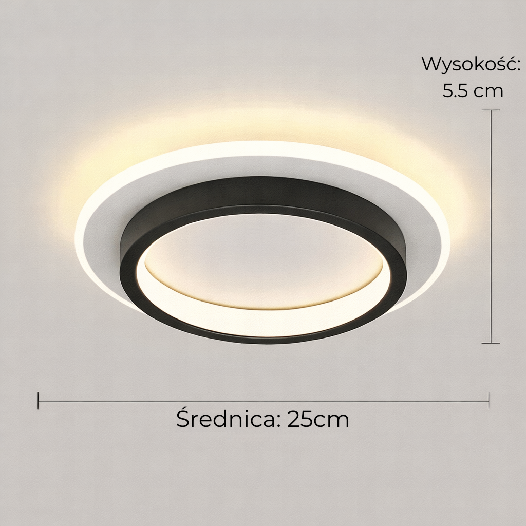 Nowoczesna Lampa Sufitowa LED Plafon – Okrągła / Kwadratowa