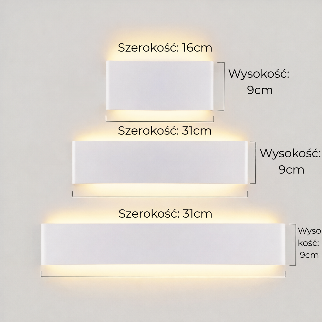 Nowoczesny kinkiet LED – do sypialni, salonu i korytarza