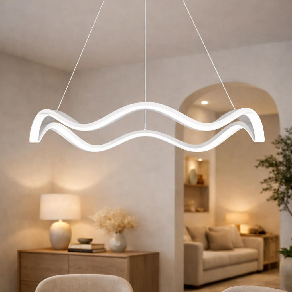 Lampa wisząca LED Ring – nowoczesny żyrandol do salonu