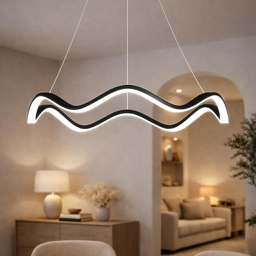 Lampa wisząca LED Ring – nowoczesny żyrandol do salonu